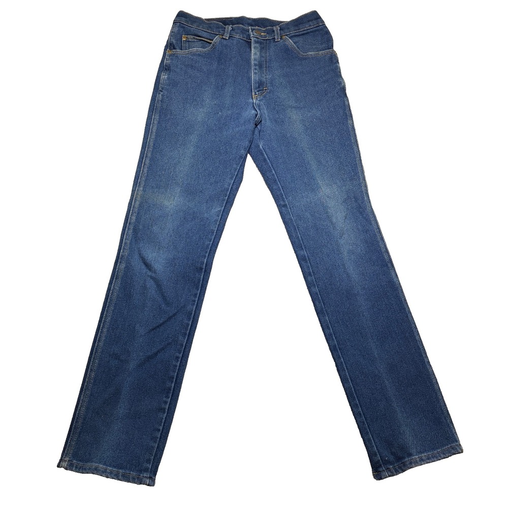 Vtg Lee Riders Mens (fits 28x32) Blue Straight Leg Jeans USA 200 2046 Denim